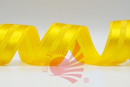 Matte & Glossy Woven Ribbon_yellow